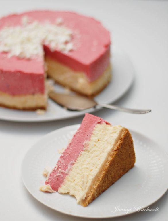 Cheesecake mit Himbeersahne - Jennys Backwelt