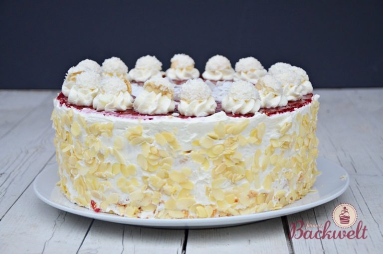 Raffaello Himbeer Torte - Jennys Backwelt