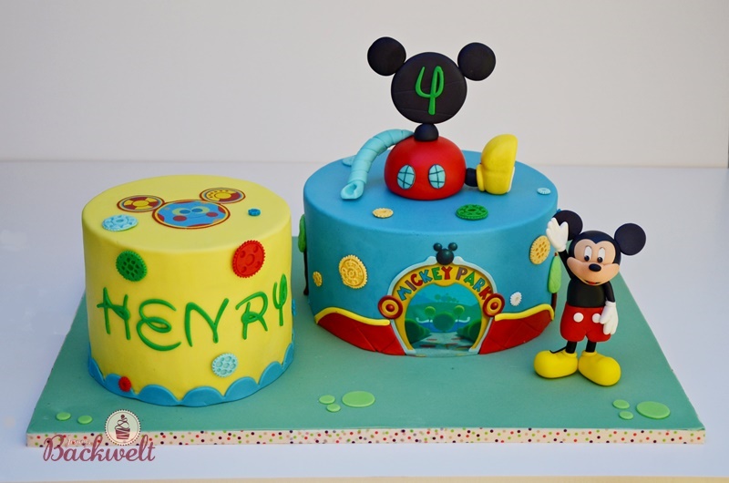 Mickey Mouse Wunderhaus Torte Zum 4 Geburtstag Jennys Backwelt