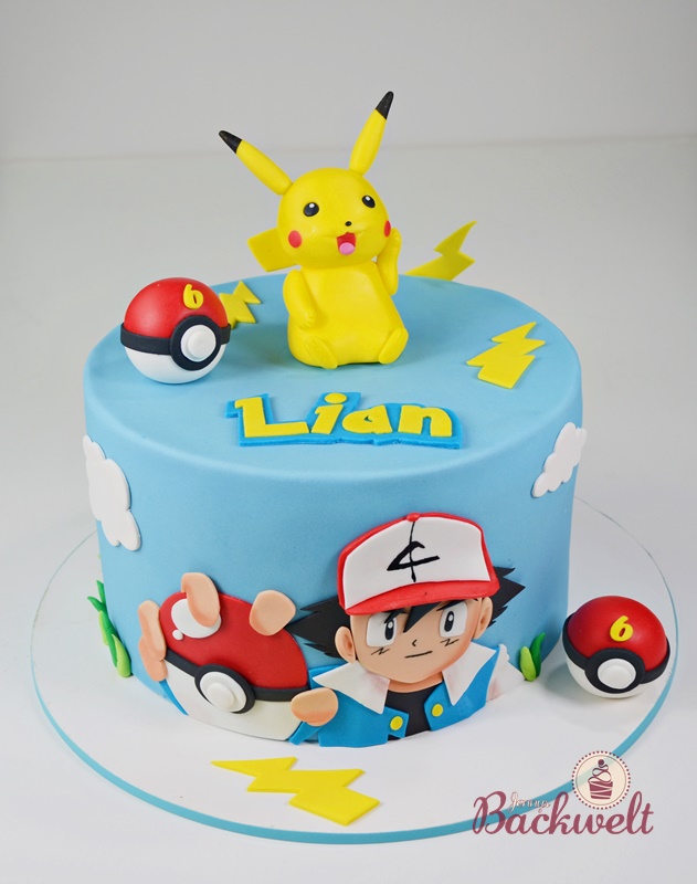 Pokemon Torte mit Pikachu
